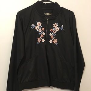 Black Madden Embroidered Jacket.